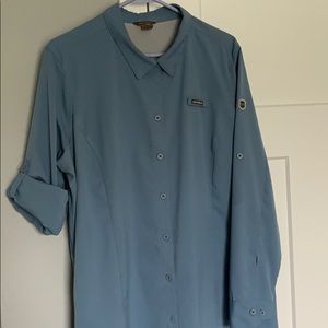 Eddie Bauer Water Guide shirt- chambray
